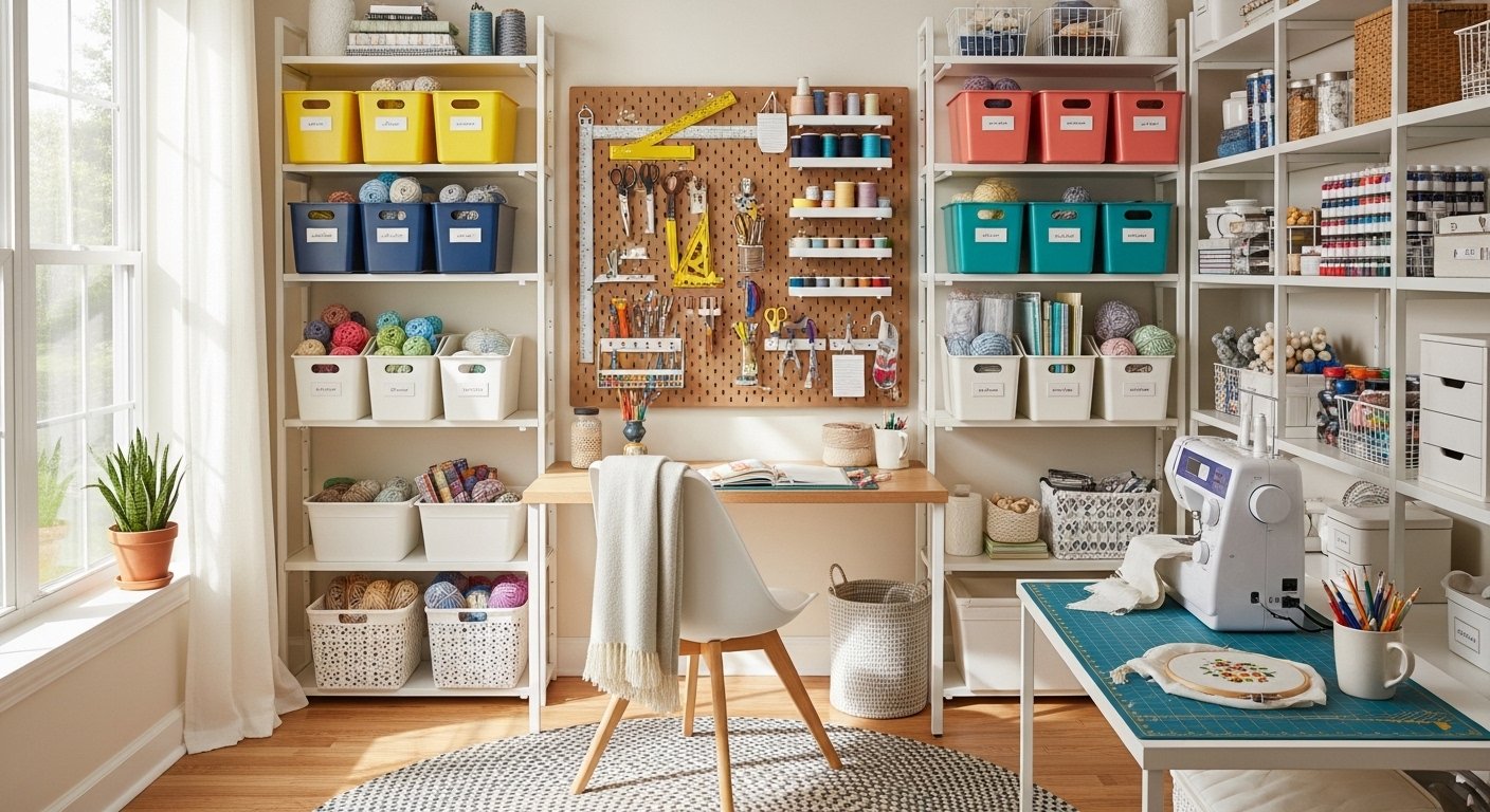 25 Fun Craft Room Decor On A Budget for Beginners