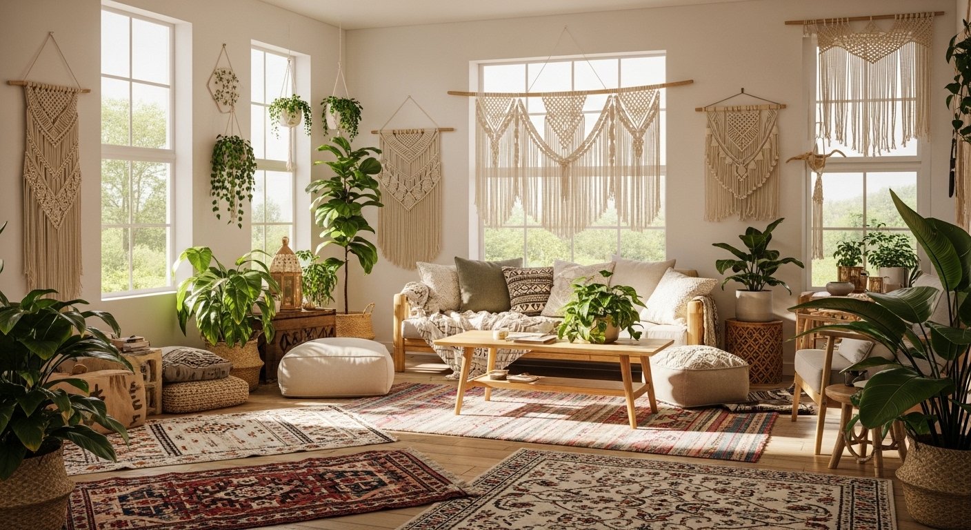 15 Easy Family Room Decor Boho You Will Love