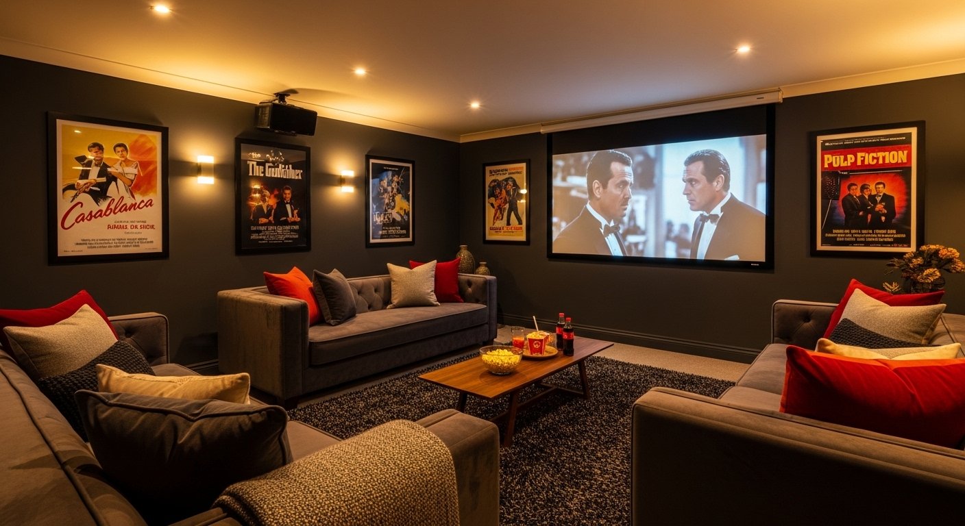 12 Cool Movie Room Decor Aesthetic on a Budget