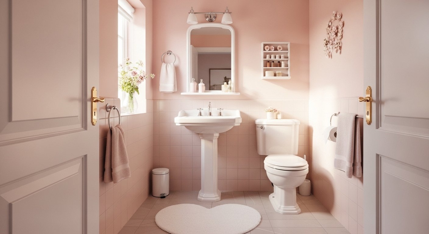 25 Quick Pink Bathroom Decor On A Budget for Every Style