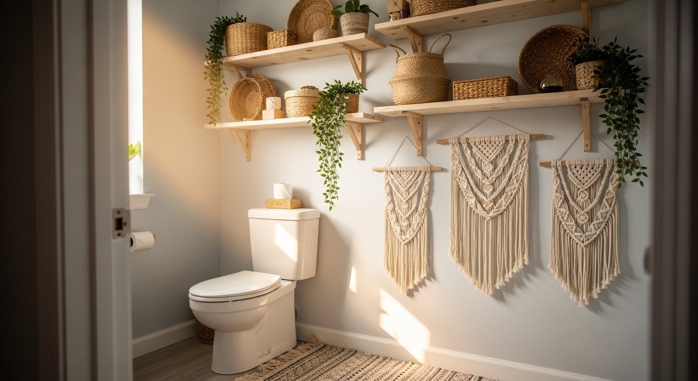 What Are the Cool Toilet Room Decor Boho?