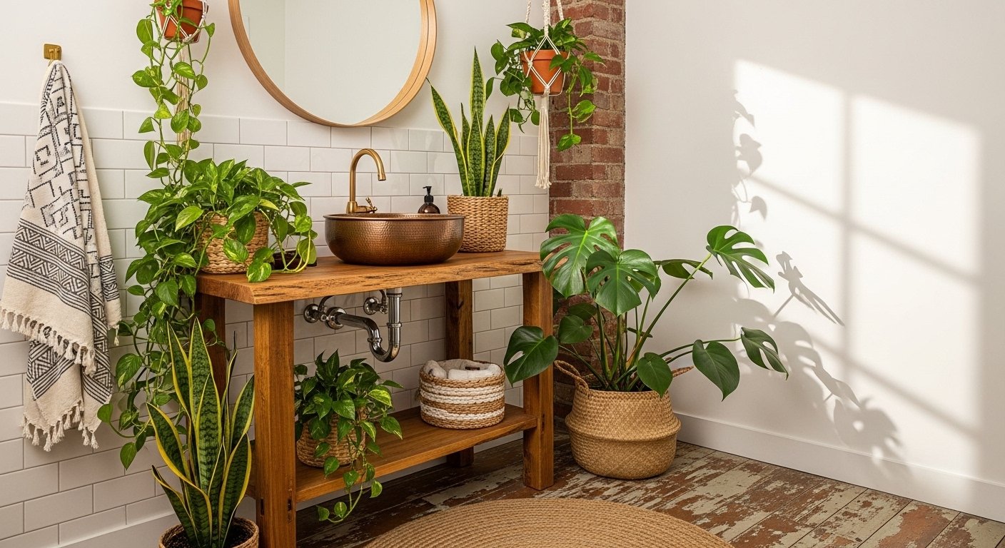12 Cool Boho Bathroom Decor Aesthetic on a Budget