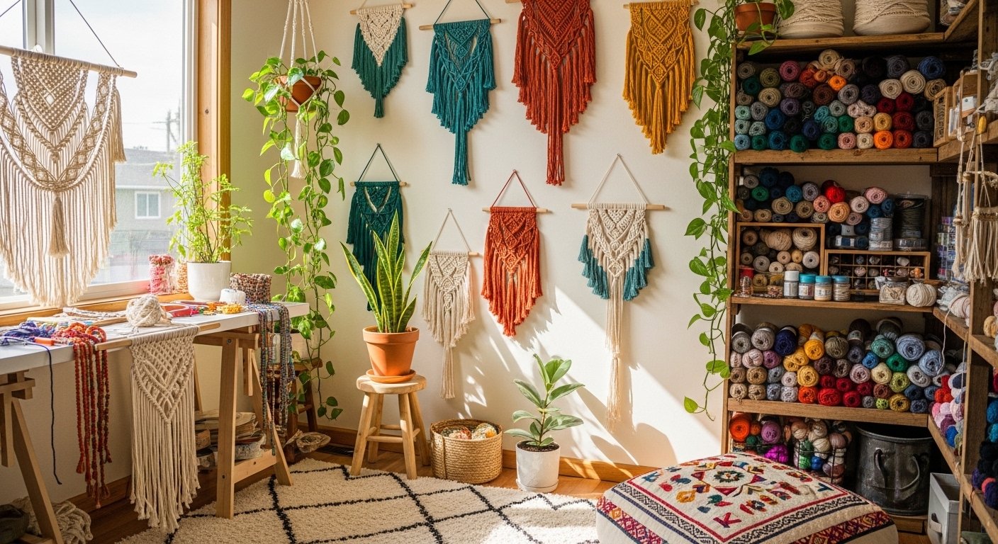15 Easy Craft Room Decor Boho You Will Love